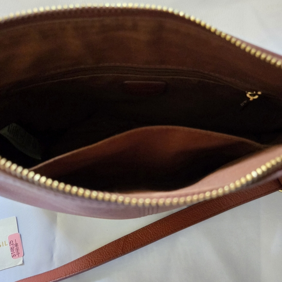 Fossil Women's Brown Crossbody Bag - Picture 2 of 4